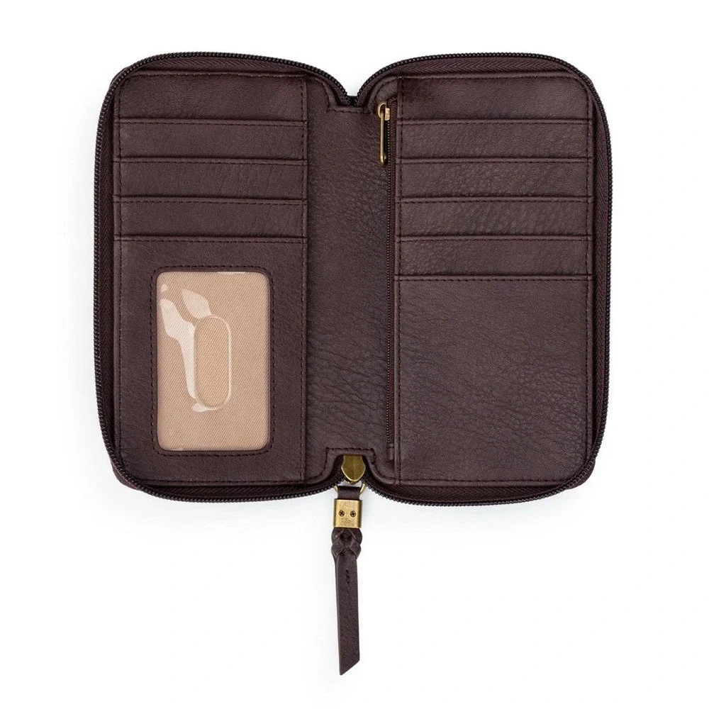 The Sak Chocolate Brown Suede Crossbody‎ Bag